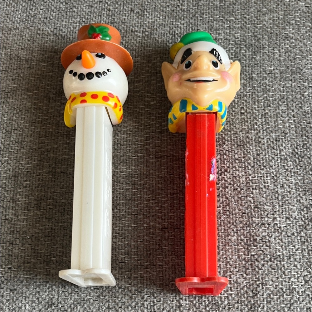 Holiday Snowman and Elf Candy Dispensers
